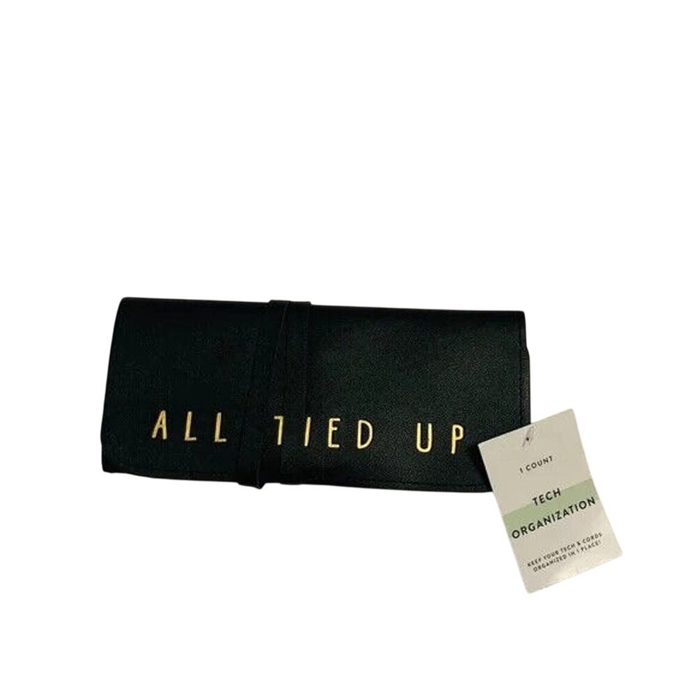 All Tied Up Tech Organizer Travel Case Black Cords Chargers Storage Pouch
